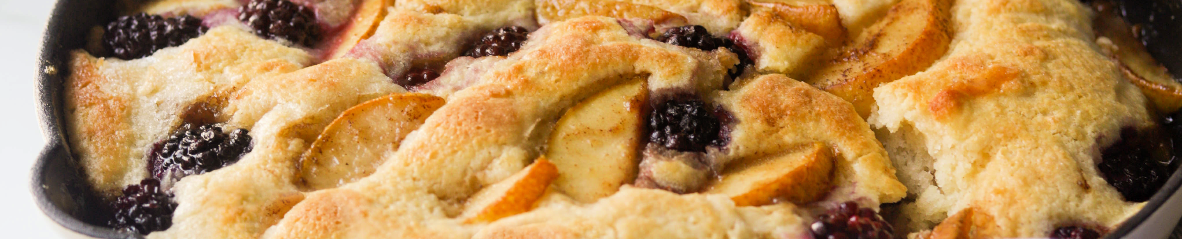 Pear Blackberry Cobbler